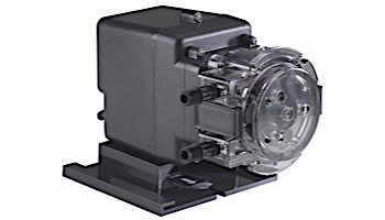 Stenner Pumps Tank System | Single Head Fixed Output Peristaltic Pump | 7.5 Gallon Gray Tank | 120V | S7G45MFL1A2S