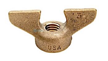 Harmsco Wing Nut 1/2" | Brass | 202