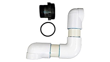 Hayward Buttress Threaded Inlet Elbow Assembly with O-Ring and Bulkhead Fitting | DEX2400GAB