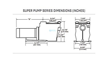 Hayward Super Pump | 115-230V 1HP Up Rated | W3SP2607X10