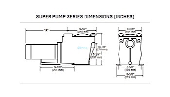 Hayward Super Pump Up-Rated Pool Pump | 0.5HP 115V | W3SP2600X5