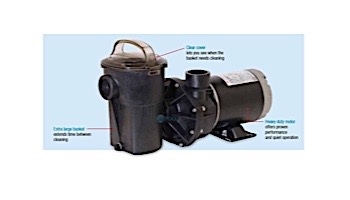 Hayward Power-Flo LX Above Ground Pool Pump with Strainer and Cord | 115V 1.5HP | W3SP1580X15