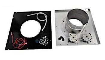 Hayward Negative Pressure Vertical Indoor Vent Adapter Kit for H200 Universal Heaters | 6" Diameter | UHXNEGVT12001