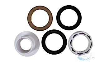 Hayward Inlet Return Fitting 1.5" for Fiberglass or Vinyl Pools | Threaded x Slip with Nut & Gaskets | SP1023S