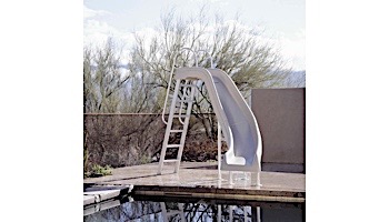Inter-Fab City 2 Pool Slide | Left Curve | White | CITY2-CLW