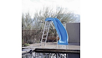 Inter-Fab City 2 Pool Slide | Right Curve | Blue | CITY2-CRB