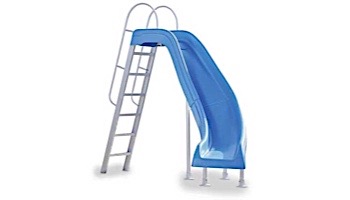 Inter-Fab City 2 Pool Slide | Right Curve | Blue | CITY2-CRB