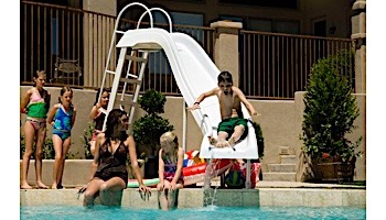 Inter-Fab City 2 Pool Slide | Right Curve | Tan | CITY2-CRT