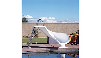 Inter-Fab Zoomerang Pool Slide | Right Curve | White | ZM-CR-SS