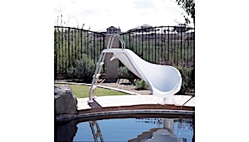Inter-Fab Zoomerang Pool Slide | Right Curve | White | ZM-CR-SS
