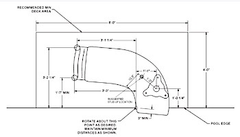 Inter-Fab Zoomerang Pool Slide | Right Curve | White | ZM-CR-SS