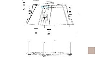 Inter-Fab Techni-Spring™ Fiberglass Base Only with Jig | Tan | TSBF-7