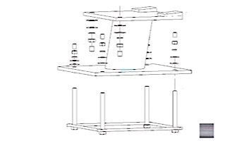 Inter-Fab Techni-Spring Steel Base Only with Jig | Hammertone Gray | TS-B-6