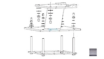 Inter-Fab Techni-Spring Steel Base Only with Jig | Hammertone Gray | TS-B-6