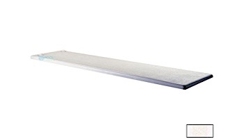 Inter-Fab Techni-Beam 2-Hole Diving Board 10' White with White Top Tread | TB10WW