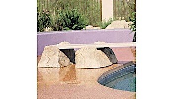 Inter-Fab Boulder Springs Jump Rock U-Stand Dive Base Only | Rustic Sandstone | BS-JR-29