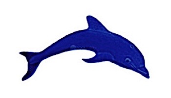 Artistry In Mosaics Mini Dolphin Mosaic | Light Blue - 6" x 2" | DMILBLRB