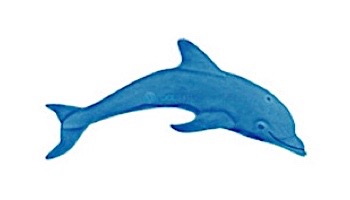 Artistry In Mosaics Mini Dolphin Mosaic | Aqua - 6" x 2" | DMIAQURB