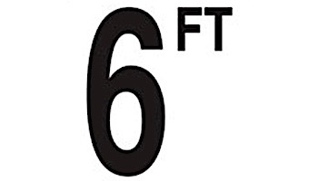 Depth Marker 5" Frost proof tile | 6 FT Smooth | DM51-2060