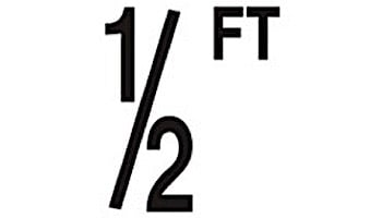 Depth Marker 5" Frost proof tile | 1/2 Smooth | DM51-1005
