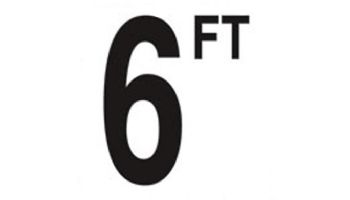 Depth Marker 5" Frost proof tile | 6 FT Smooth | DM51-2060