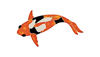 Artistry In Mosaics Koi Fish Mosaic | Orange - 6" x 11" | KFIORALS