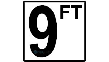Depth Marker 4" Frost Proof Tile | 9 FT Non-Skid | C620090 loading=