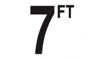 Depth Marker 4" Frost Proof Tile | 7 FT Smooth |DM41-2070