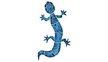 Artistry In Mosaics Gecko Blue Mosaic | Small - 6" x 10" | GECBLUS