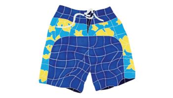 Artistry In Mosaics Board Shorts Blue Mosaic | 20" x 21" | BSHBLUOM