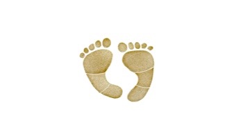 Artistry In Mosaics Footprint Tan Mosaic | Small - 6 in x 6 in | FPRTANOS