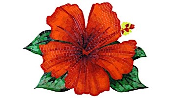 Artistry In Mosaics Hibiscus Glass Mosaic | 27" x 35" | G-HFM