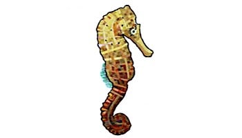 Artistry In Mosaics Seahorse Glass Mosaic | 22" x 9" | G-SHM