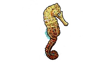 Artistry In Mosaics Seahorse Glass Mosaic | 22" x 9" | G-SHM