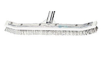 A&B Brush 18" Metal Back Stainless Steel Nylon | White | 3004