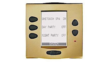 Jandy AquaLink OneTouch Face Plate Kit | Satin Brass | 7988