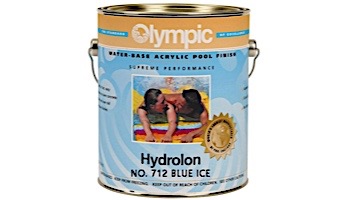 Olympic Hydrolon Acrylic Pool Paint | 1-Gallon | Blue Ice | 712 G