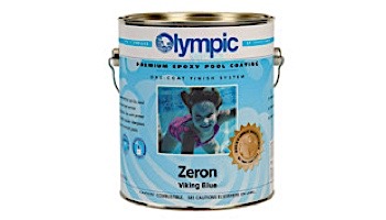 Olympic Zeron Epoxy Pool Paint Kit | Paint + Catalyst 1-Gallon | White | 390 G