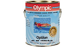 Olympic Optilon Synthetic Rubber Pool Paint | 1-Gallon | Viking Blue | 858 G
