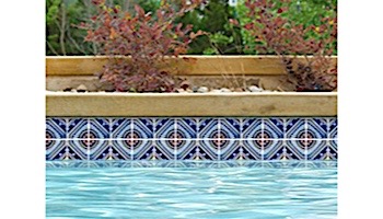 National Pool Tile Iberia Series | Royal Blue Print | Cadiz