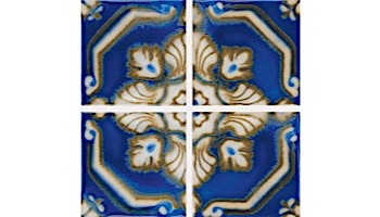 National Pool Tile Iberia Series | Rust Print | Santiago