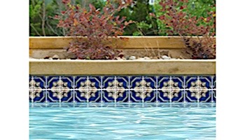 National Pool Tile Iberia Series | Royal Blue Print | La-Mancha