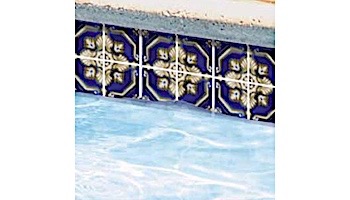 National Pool Tile Iberia Series | Royal Blue Print | La-Mancha