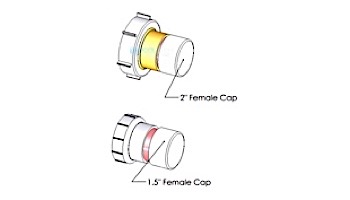AutoPilot Manifold Cap Kit | 2" Female Cap and 1.5" Female Cap | 996