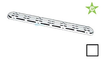 AquaStar 32_quot; Channel Drain Anti-Entrapment (Anti-Vortex) Suction Outlet Covers and Frames | White | 32CDAVFR101