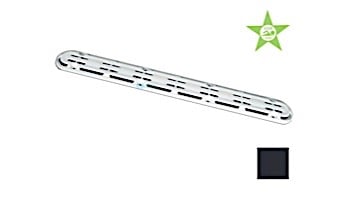 AquaStar 32" Channel Drain Anti-Entrapment (Anti-Vortex) Suction Outlet Covers and Frames | Black | 32CDAVFR102