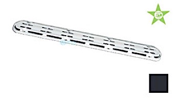 AquaStar 32" Channel Drain Anti-Entrapment (Anti-Vortex) Suction Outlet Covers and Frames | Dark Gray | 32CDAVFR105