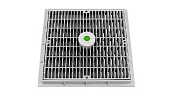 AquaStar 12x12 Square Wave Anti Entrapment Suction Outlet Covers and Frames White | WAV12101