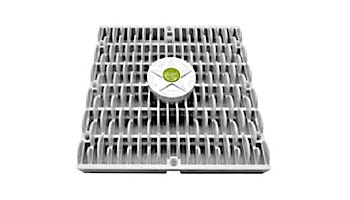 AquaStar 9x9 Square Retofit Wave Anit Entrapment Suction Outlet Cover Light Gray | RWAV9103VGB