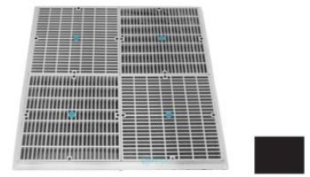 AquaStar 24" Square Mud Frame | with Four 12" Square Flat Grates | (VGB Series) | Blue | 24104